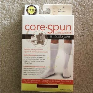 Core-spun 10-15mmg support socks